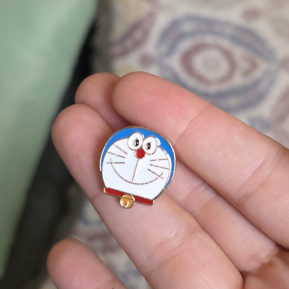 Adorable Doraemon Enamel Cartoon Character Pin (3 Pins For $15)